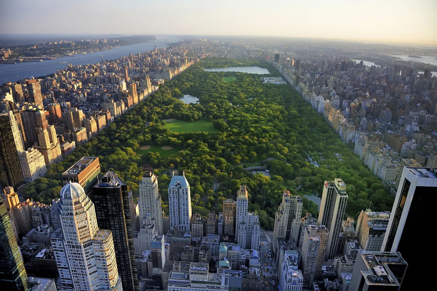 Aerial view of Manhattan and Central Park