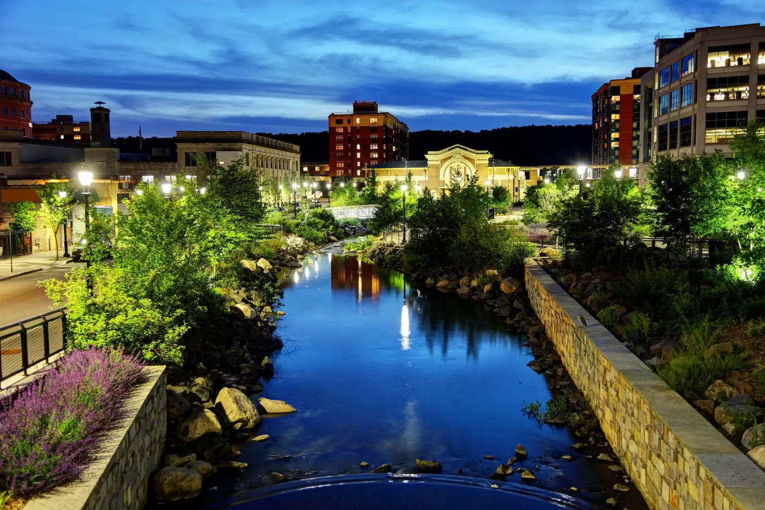 Yonkers New York at Nighttime