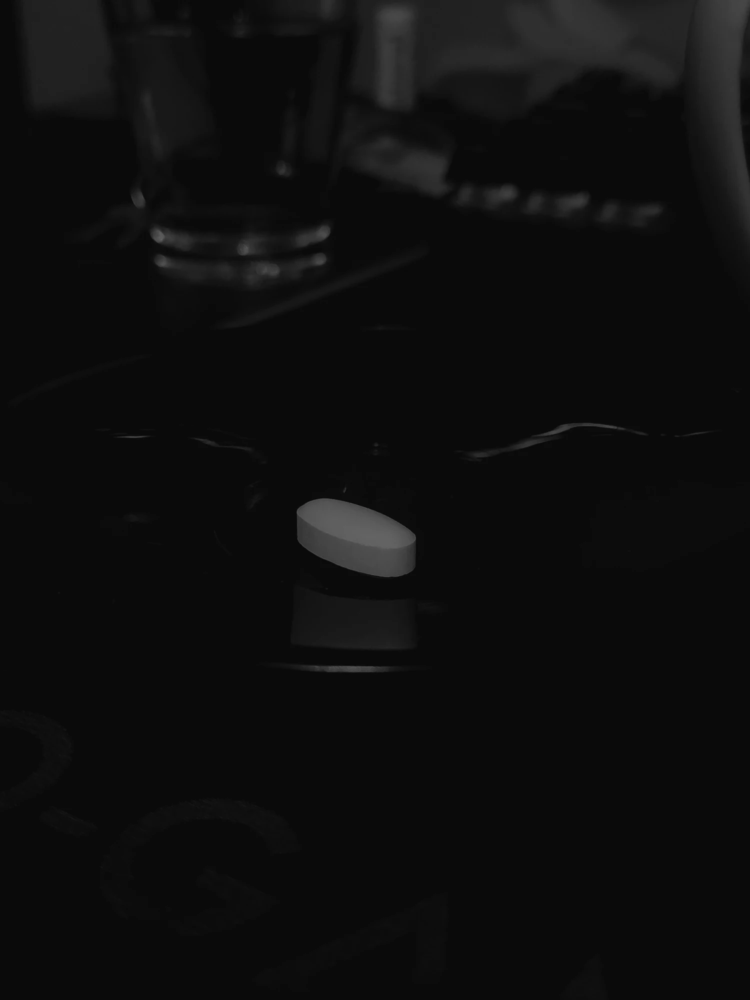 LSD pill on table